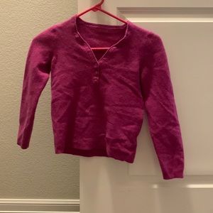 pink cashmere sweater